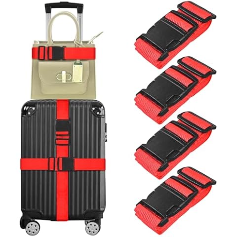 vivinin Luggage Straps 4 Pack Cover