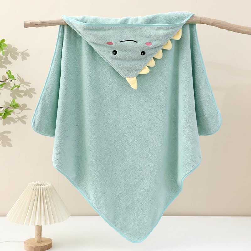Asciugamano Neonato Morbido e Assorbente con Cappuccio, Super Assorbente e Lavabile, Asciugamano per Neonati con Animali Unico per Regalo Bimbo