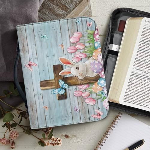 Bible Cover Handbag for Women Girls PU Leather Bible Carrying Bag with Handle Portable Christian Cross Bible Bag4