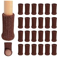 Calze Per Gambe Sedia - Set 24 Pezzi, Antiscivolo, Per Mobili, Grigio - Foto 9