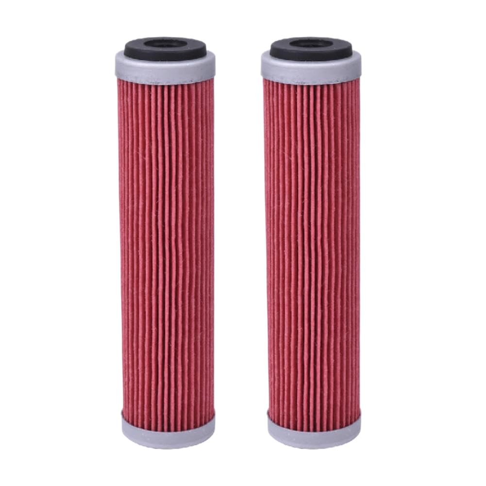 Filtro olio moto compatibile con Betamotor 400 4T 2010-2021 430 Racing 4T 450 4T 450 Country 4T(2pcs Red)
