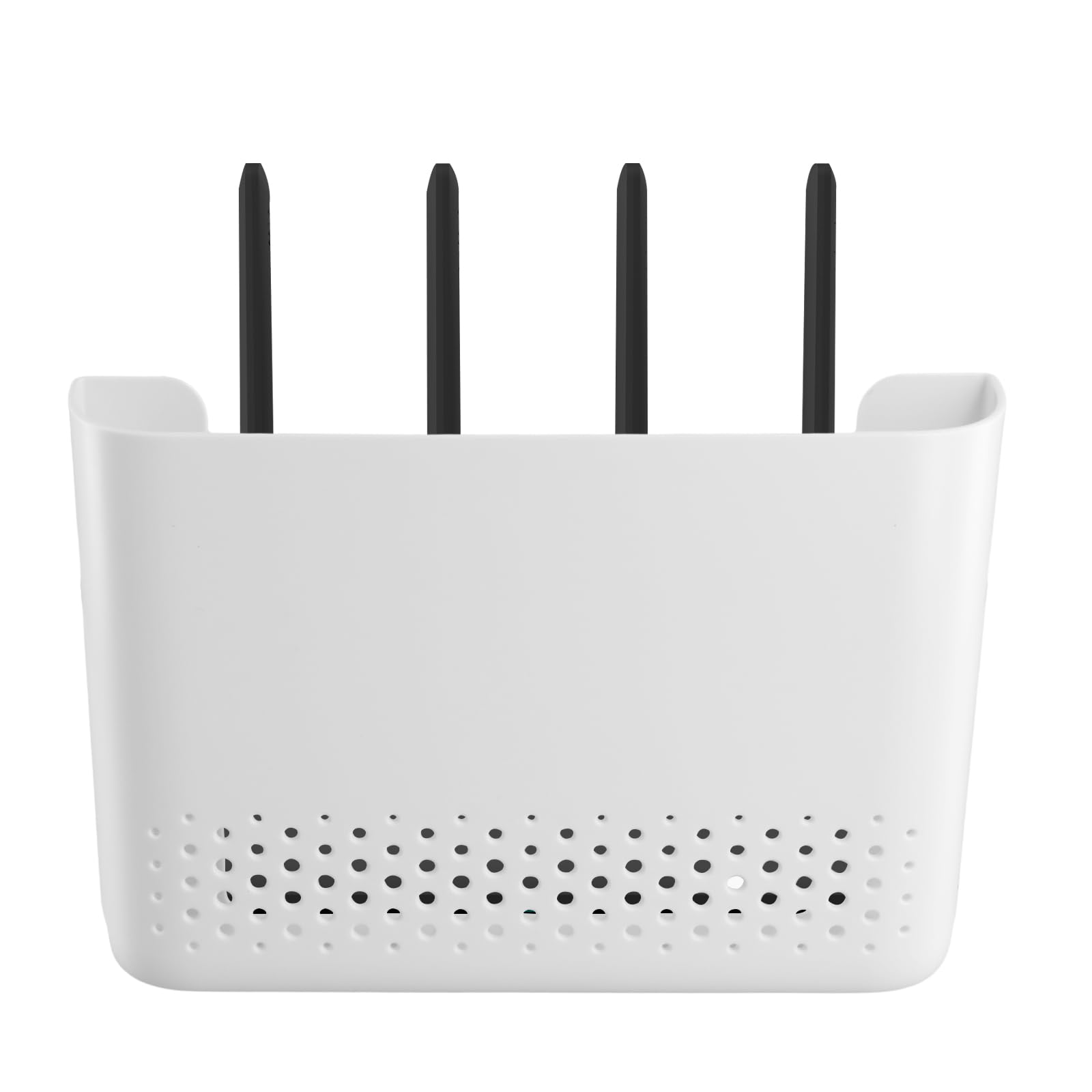 Wifi Router Storage Box, Wifi Router Box, Router Cabinet, Box Shelves for Wall, Suitable for Home Power Cord Management, Routers, Tv Set-Top Boxes, White