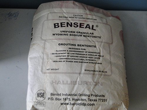 Image of 50 Pound Benseal Bentonite Drilling Mud Water Well Pond Foundation Seal Waterproof Baroid Grouting Wyoming Sodium Bentonite