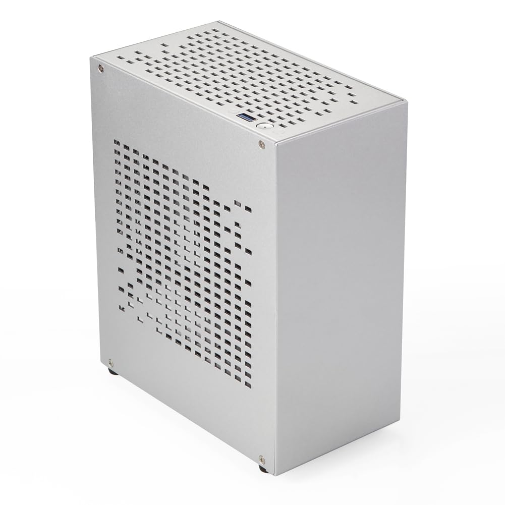 A07 Mini ITX Computer Case Chassis HTPC Host Case USB3.0 ITX Enclosure Personal Computer Chassis Desktop Box Silver