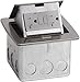 Lew Electric PUFP-CT-SS Pop Up Outlet Box for Countertops, Waterproof 20 Amp GFCI Receptacle for Kitchens, Offices, and More - Stainless Steel
