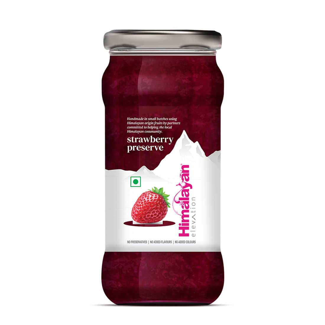 Himalayan Elevation Strawberry Preserve, 450g, No Preservatives, No Added Colours & Flavours