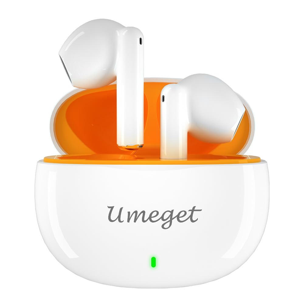 UMEGET TWS Earbuds ENC Noise Cancellation Wireless Bluetooth Earphones,Dual Mics in Ear Detection Wireless Headset,Lower Delay 13mm Speaker Headphones