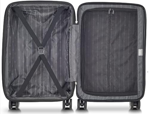 Delsey Paris Jessica Hardside Expandable Luggage With Spinner Wheels (Black, Checked-Large 29-Inch) #TOP3
