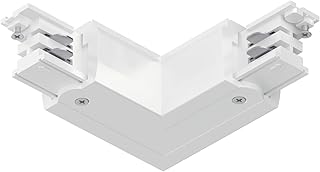 Paulmann 91372 Sistema de rieles ProRail3 Conector en L Exterior 101 x 101 mm máx. 3.680W-Carril de Techo (Metal, plástico, 3680 W), Color Blanco