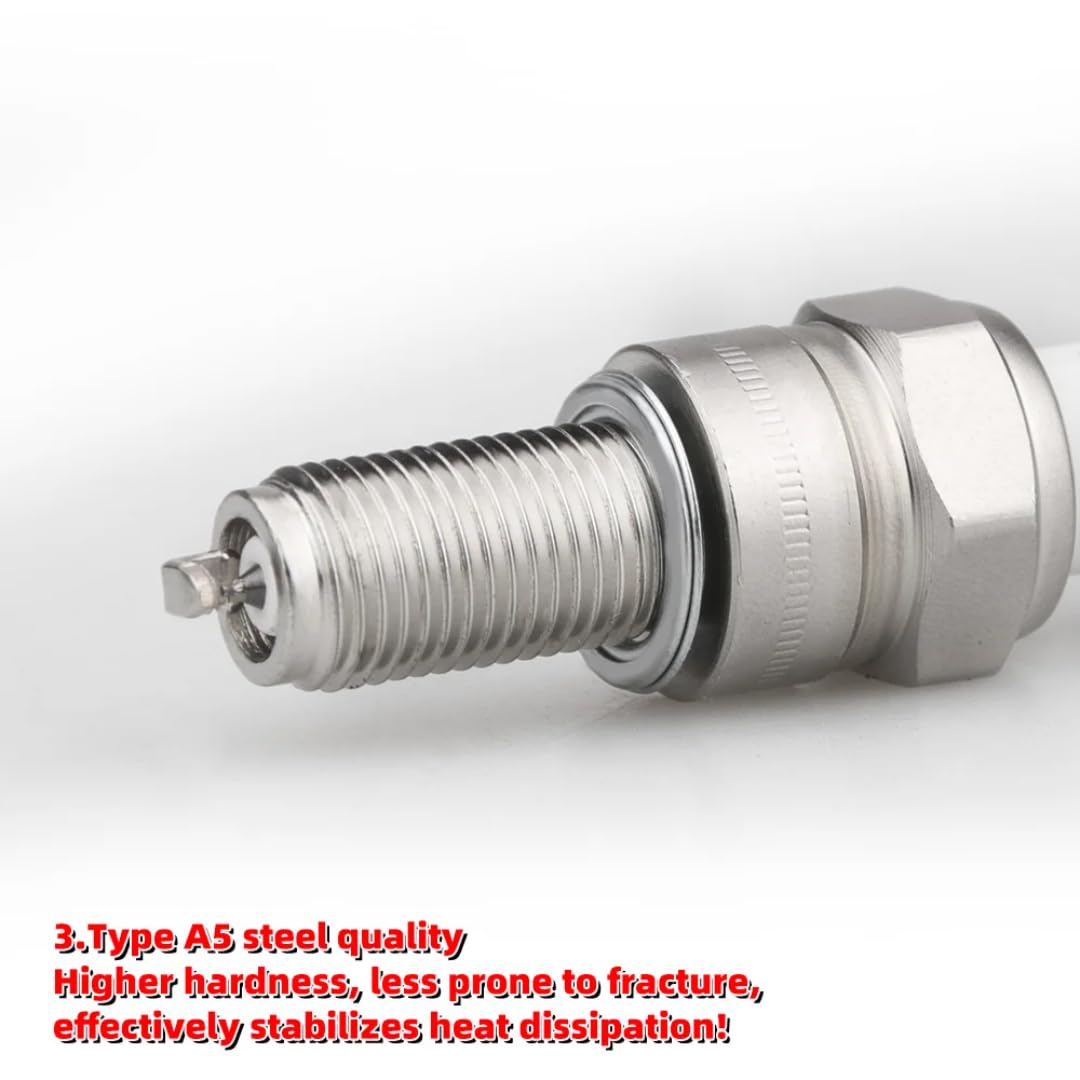 Bujia para Honda CB250/CB400 Super Four CB600F/CB-1 Hornet 250/600, Bujías de iridio para Motocicletas, 4 Unidades (1 Unidad)