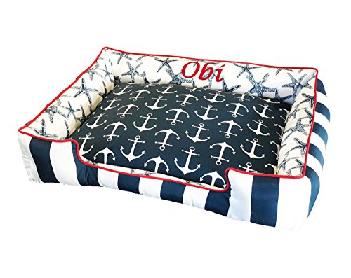 Custom Pet Beds for you Dog or Cat by Sammy's Sew Shop - All Beds are Durable, Washable & Reversible with Removable Covers Made from Premium Cotton Fabrics - Hand Made in the USA