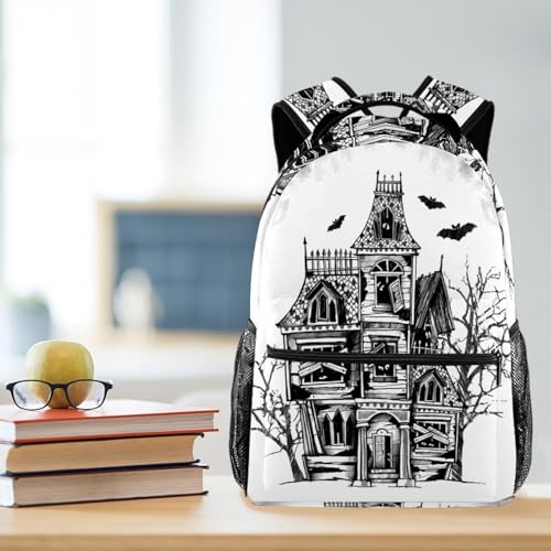 Sac à dos ordinateur portable imperméable Halloween école ado - 5