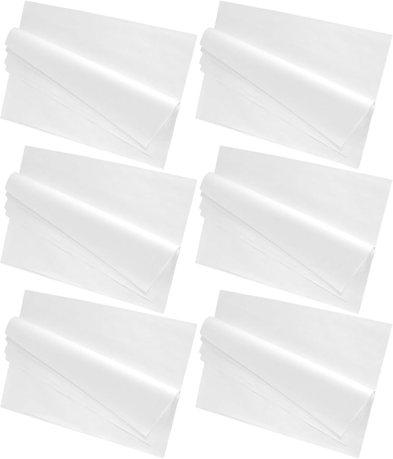 GAROZATION 100pcs White Tissue Paper for Arts and Holiday Party Favor Box Filler, Archival Unbuffered Paper Preventing Tearing and Fading, for Wrapping Antiques and Photos