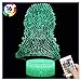Produktbild WYY Game of Thrones 3D Lampe Optische Illusion Nachtlicht, 16 Farbwechsel Touch Switch Schreibtisch Dekoration Lampen Mit Acryl Base USB Kabel Kreatives Spielzeug,F