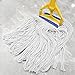 24 oz Loop-End Cotton String Mop Head, Heavy Duty String Mop Refills, 6 Inch Headband, Mop Head Replacement for Home, Industrial and Commercial Use(White)