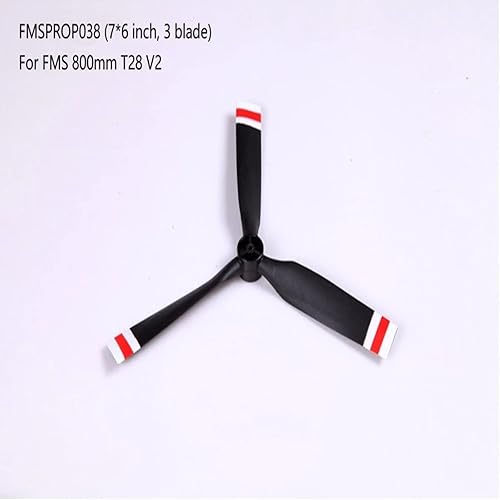 Miniatura 3 de Fms RC 1.1M P-51D Mustang Dago_Red Hélice 10.5 x 8 hélice (4 cuchillas) FMSPROP063 RC avión modelo avión avión avión repuesto accesorios