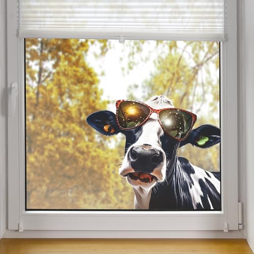 Vinilo decorativo 3D vaca negro y blanco para pared miniatura 5