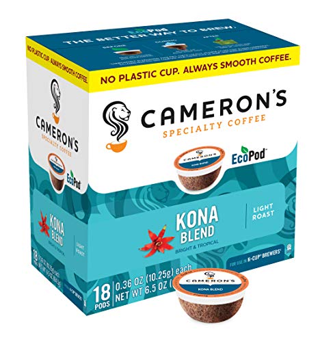Cameron's Coffee Single Serve Pods, Kona Blend, 18 Count (Pack of 1)