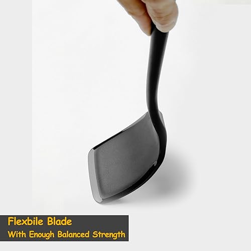 Miniatura 4 de Juego de espátulas de silicona, espátula de silicona resistente al calor de 600 F para cocinar, utensilios de cocina antiadherentes y antiarañazos