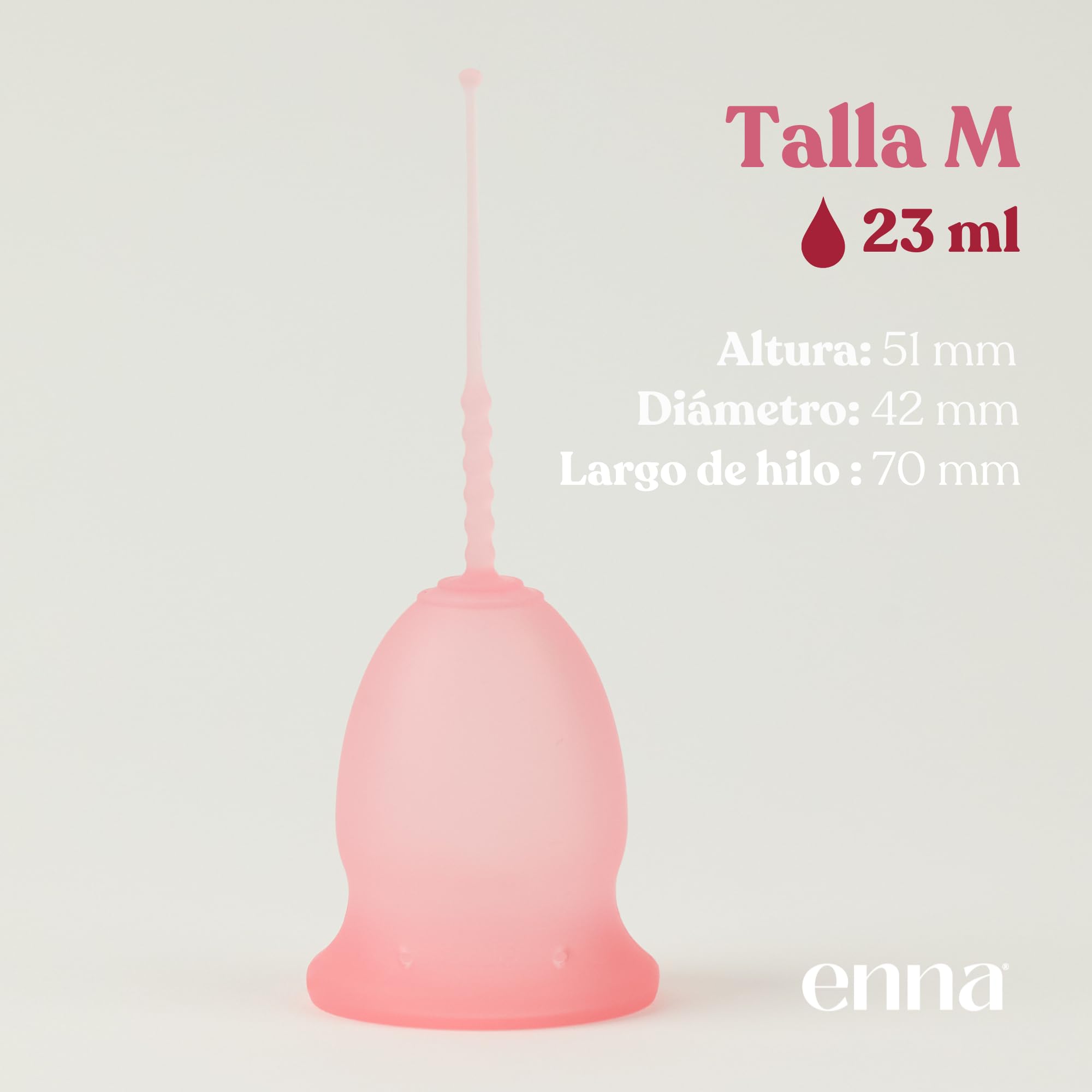enna cycle original - 2 Copas Menstruales Y Caja Esterilizadora, TALLA M