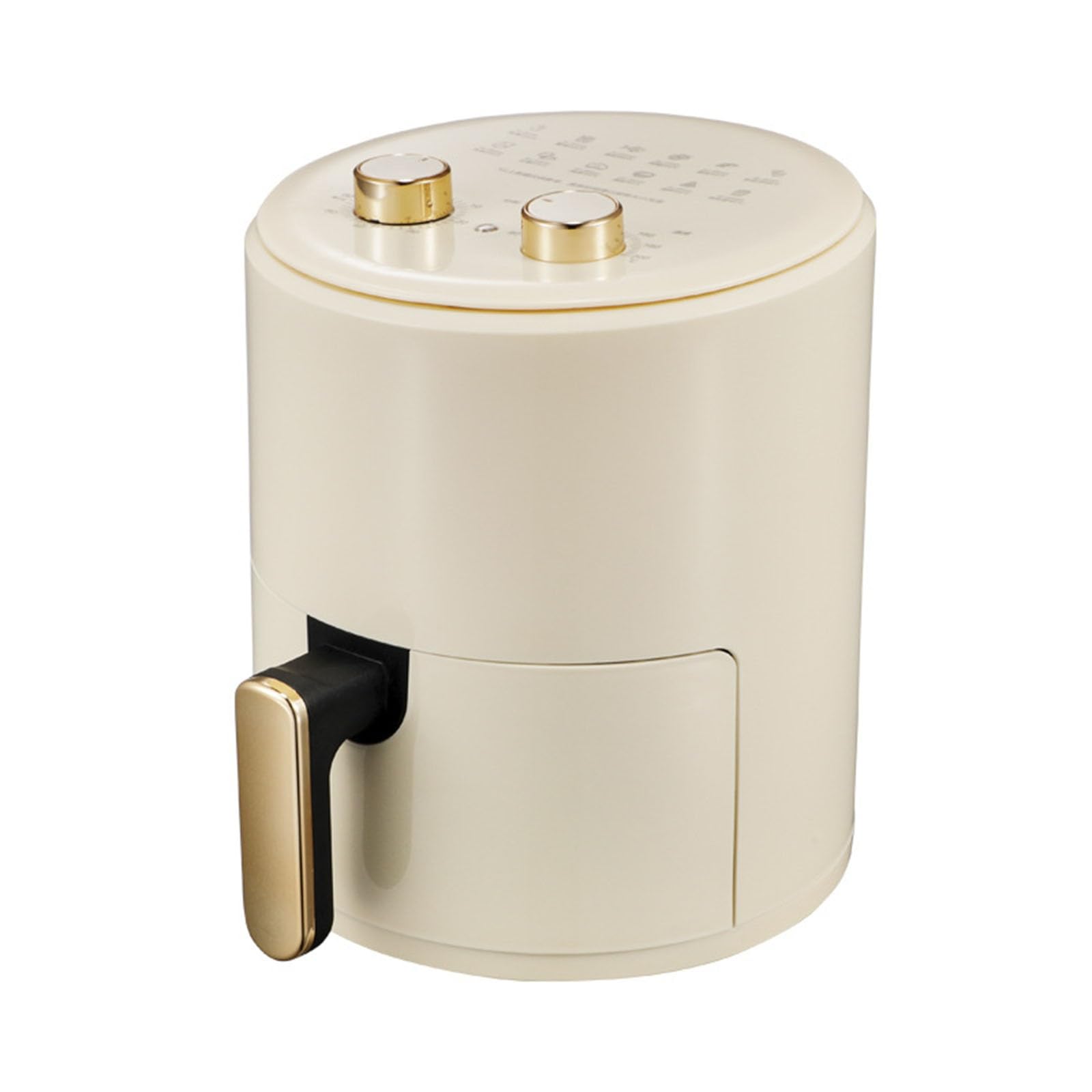 PLJKIHED Freidora de Aire de 6 l, Aceite de Cocina reducido al 80%, Control de Temperatura Ajustable, Olla Antiadherente, 1400 W, Apta para más de 6 Personas, Color Blanco Stabilize
