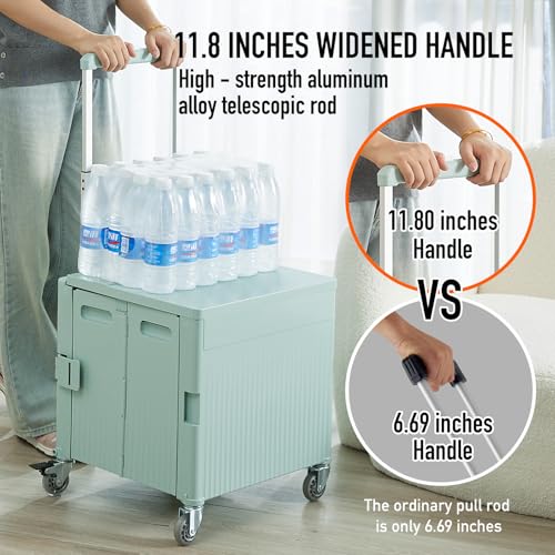 Carrito de la compra plegable con tapa para camping y mercado 3
