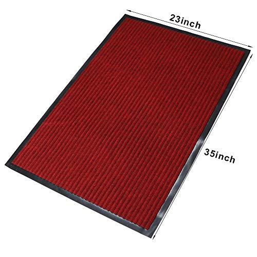 Fani DM012S 2 Pcs Heavy Duty Large Outdoor Indoor Entrance Doormat Waterproof Low Profile Entrance Rug Front Door Mat thumb #2