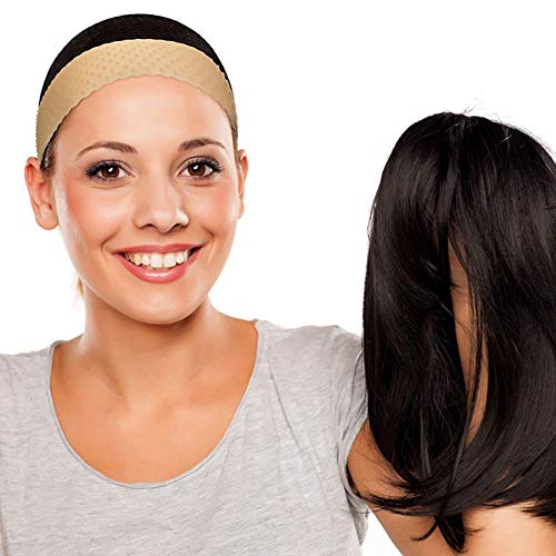 Exanko 2 Pezzi di Parrucca nel Silicone con