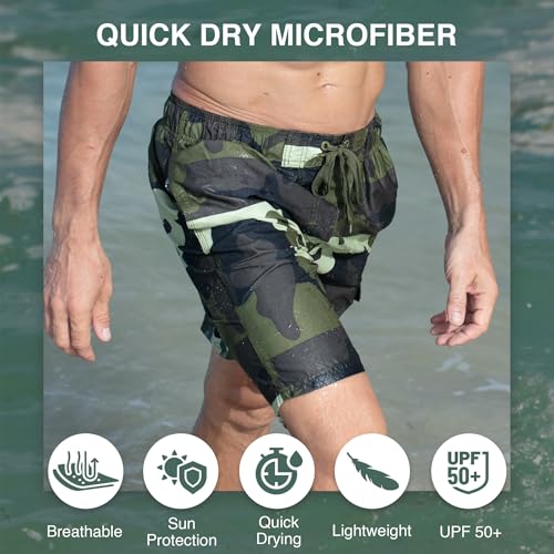 Image of Kanu Surf Men's Big Viper Extended Size Stripe Swim Trunk