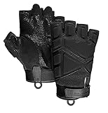 Seibertron Patented S.O.L.A.G 2.0 Half Finger Gloves - Versatile Gloves for Climbing and Riding, Designed for Comfort and Protection Black XL