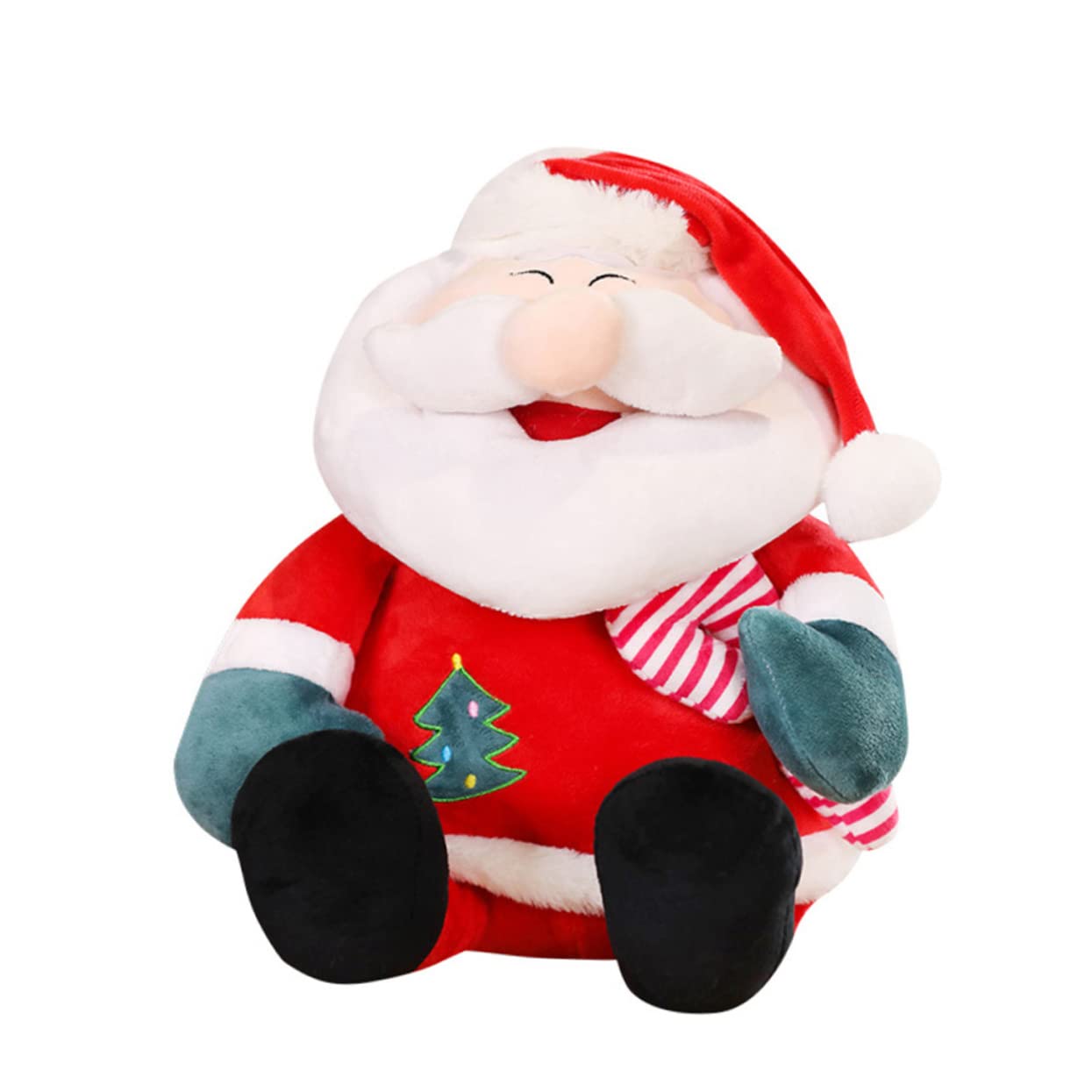 TOYANDONA Santa doll santa claus decoration christmas party decoration soft santa figurine santa pillow christmas stuffed animal stuffed santa claus toys extra large skirt child pp cotton