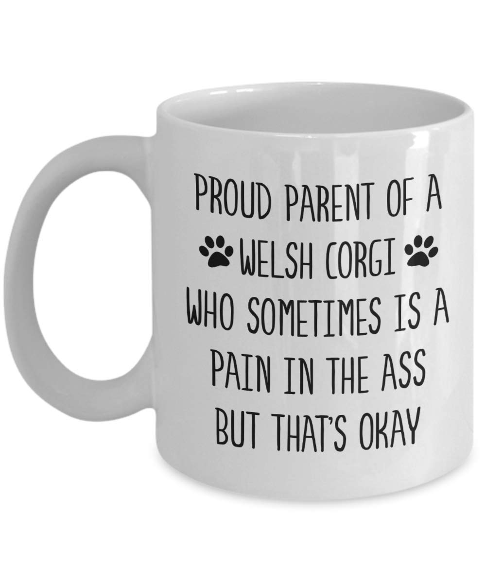 Welsh Corgi Mug, Funny Gift for Welsh Corgi Dad or Mom