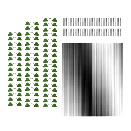 dijiusidy Set fai da te di cerchi per serre resistenti, strutture resistenti per aiuole rialzate o piccole serre, telaio per serra ad da giardino senza sforzo con clip antiruggine