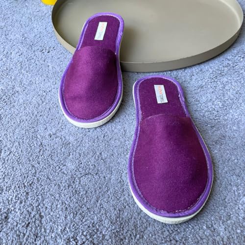 Image of Travelkhushi Soft Comfy Home Slippers For Women & Men For Winter Capet flip flops for Bedroom Indoor Carpet house slides Anti skid Slippers for Winter & Summer