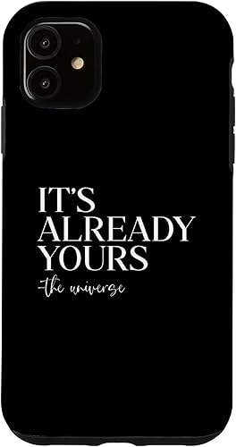 iPhone 11 manifestando la ley de atracción positiva afirmación regalo caso