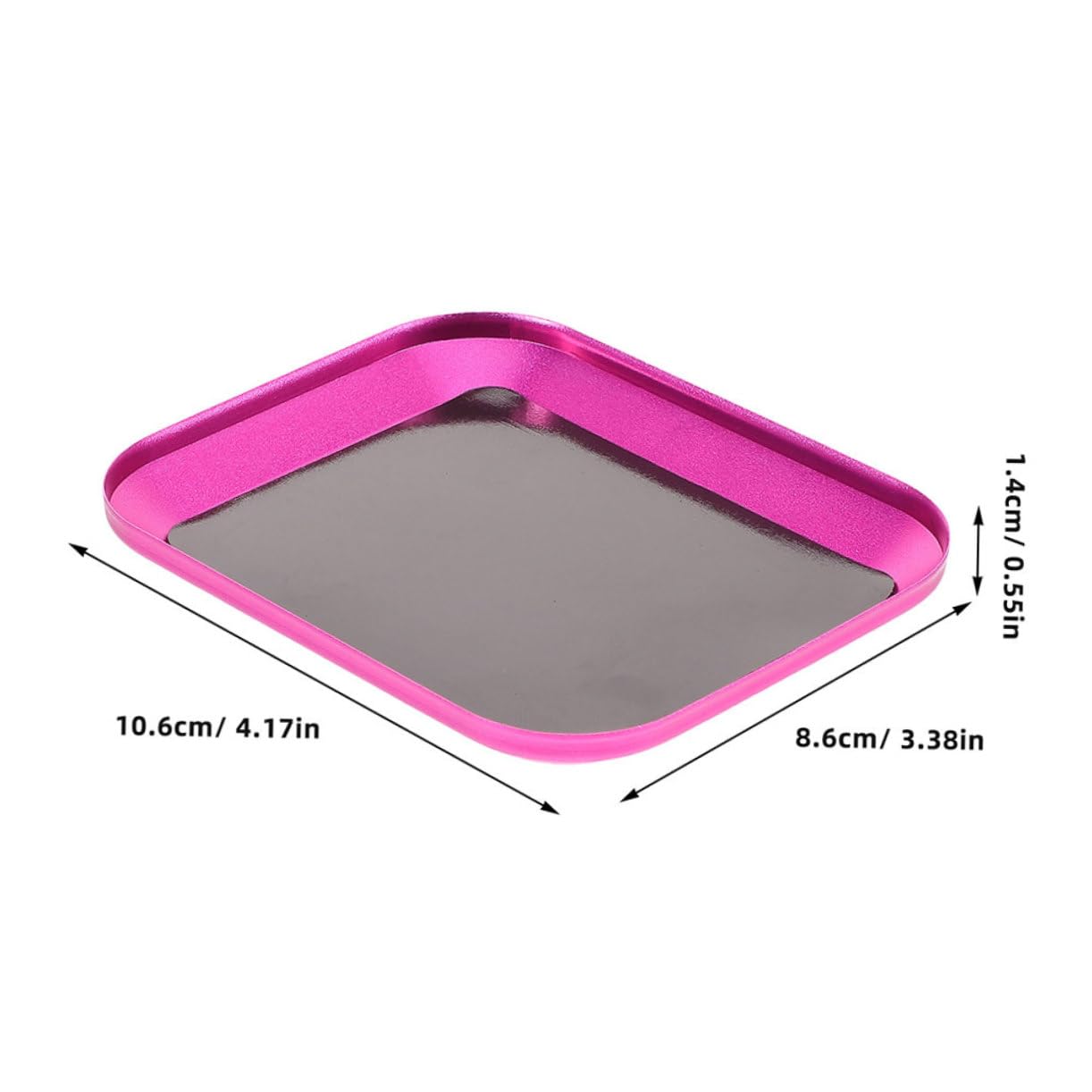 OUNONA 2pcs Magnetic Aluminum Alloy Screw Tray Lightweight Durable Organizer for Model Aircraft Screws for Hobbyists and Professionals Efficient Tool Magnet Tray