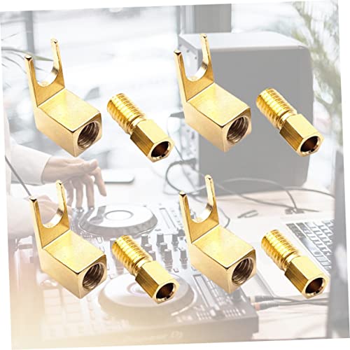 Vaguelly 4 Pcs Adaptador De Áudio Plugues De Banana De Alto-falante Palestrante Valetes De Banana Pi