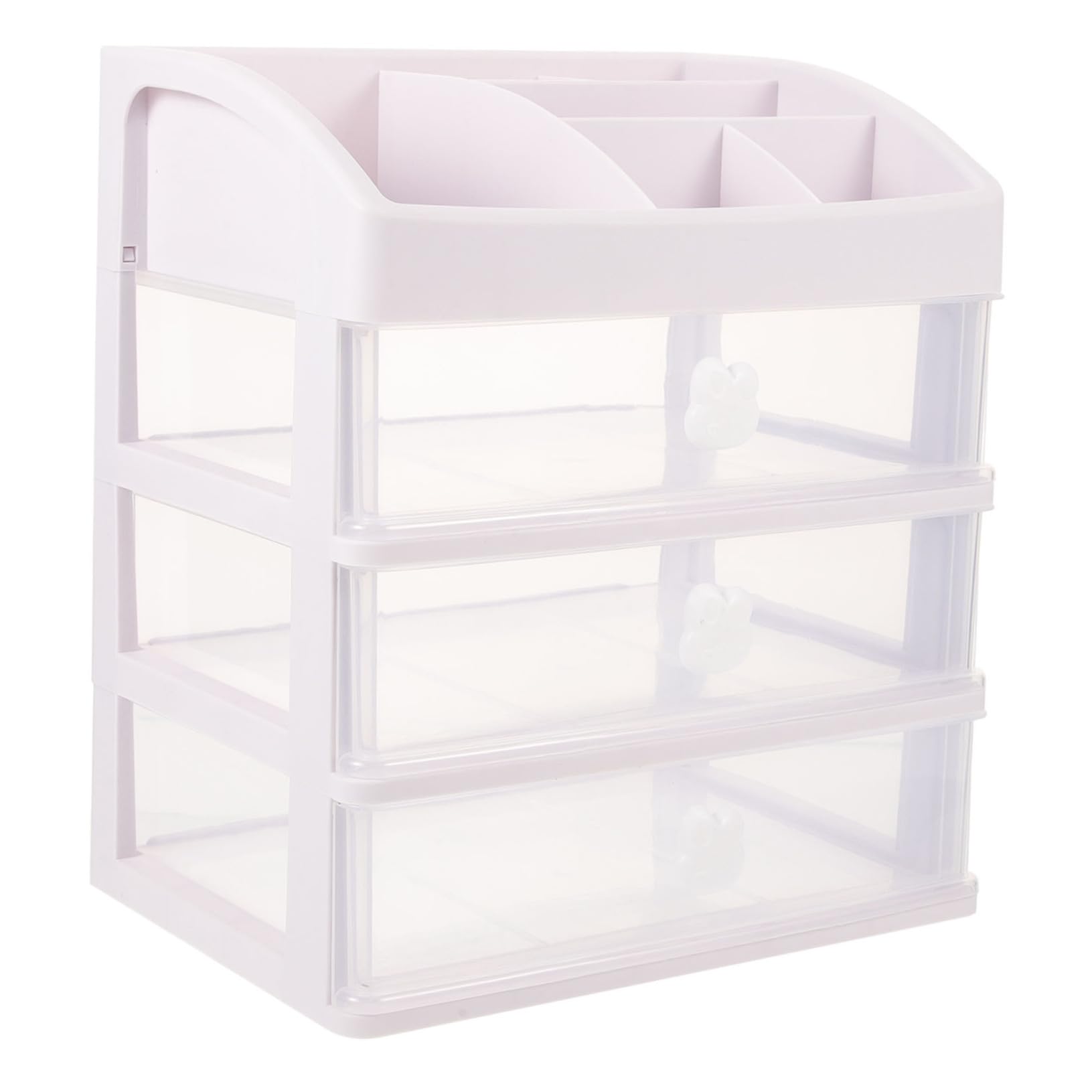 Organizer per Cancelleria Cassetto Decorazioni Kawaii per Scrivania Scatola Portaoggetti da Tavolo Organizer Multistrato per Trucchi e Prodotti da Bagno