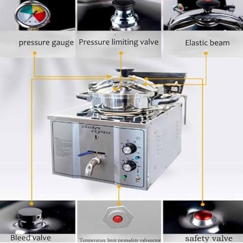 Sartén Eléctrico a Presión 16L 3000W 220V miniatura 6