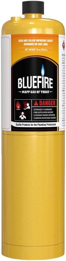 Bluefire MAPP Gas Cylinder, 16.1oz