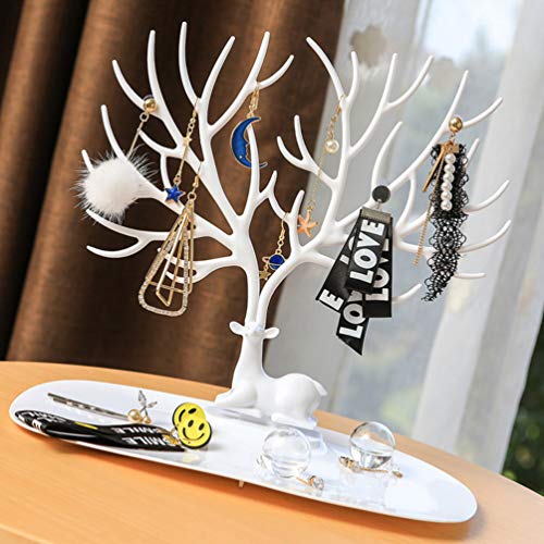 Holibanna 2 Pezzi di Cervo Espositore per Gioielli...