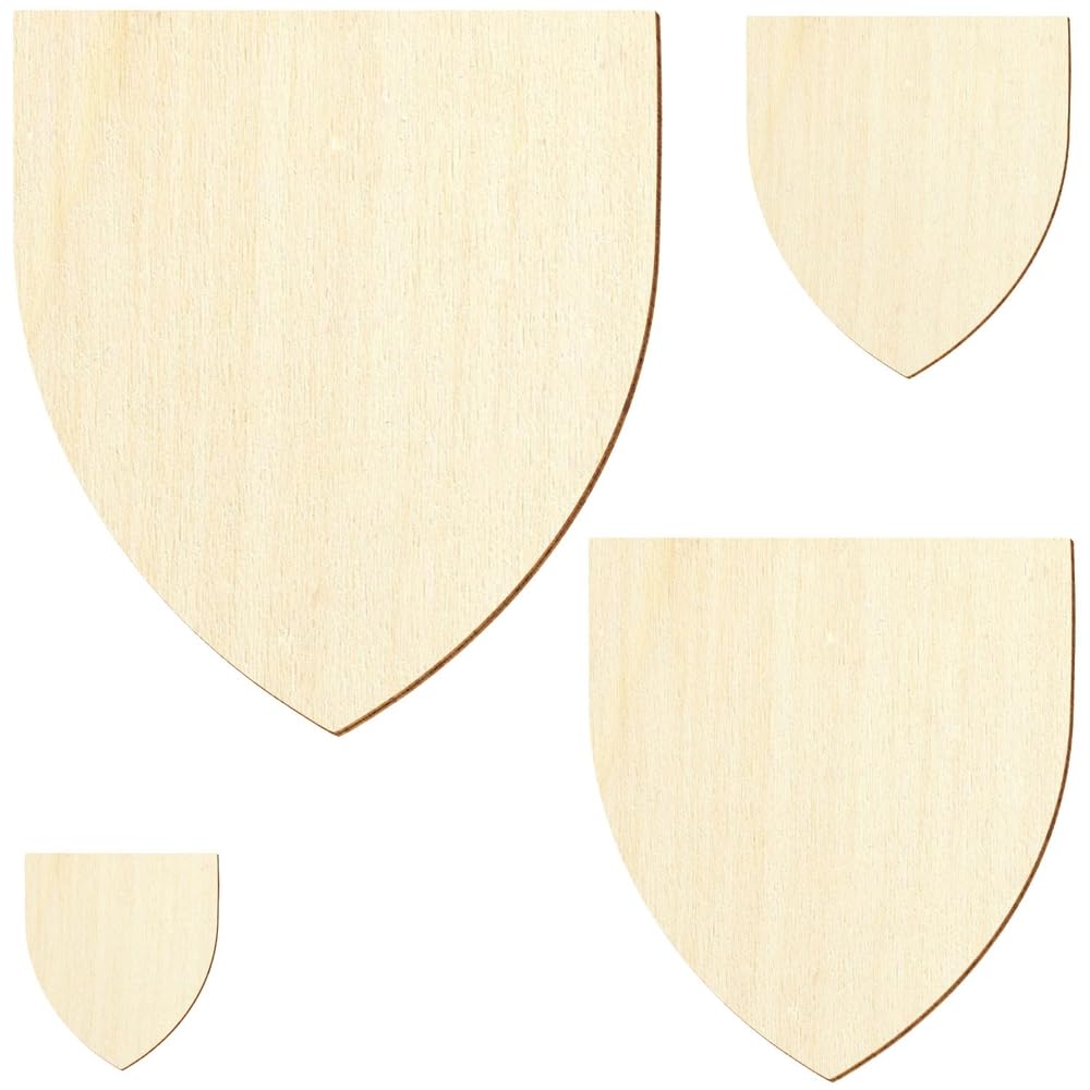 Wappenschild V1 Deko Holz Zuschnitt 3-50cm, Größe:32cm, Pack mit:1 Stück