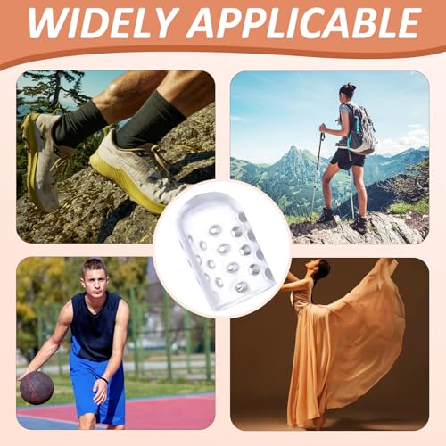 Image of 50 PCS Silicone Anti-Friction Toe Protector, Soft Gel Toe Protectors Breathable Toe Covers for Men Women, Gel Toe Protectors Toe Sleeves for Ingrown Toenails, Blisters, Calluses, and Corns Protection