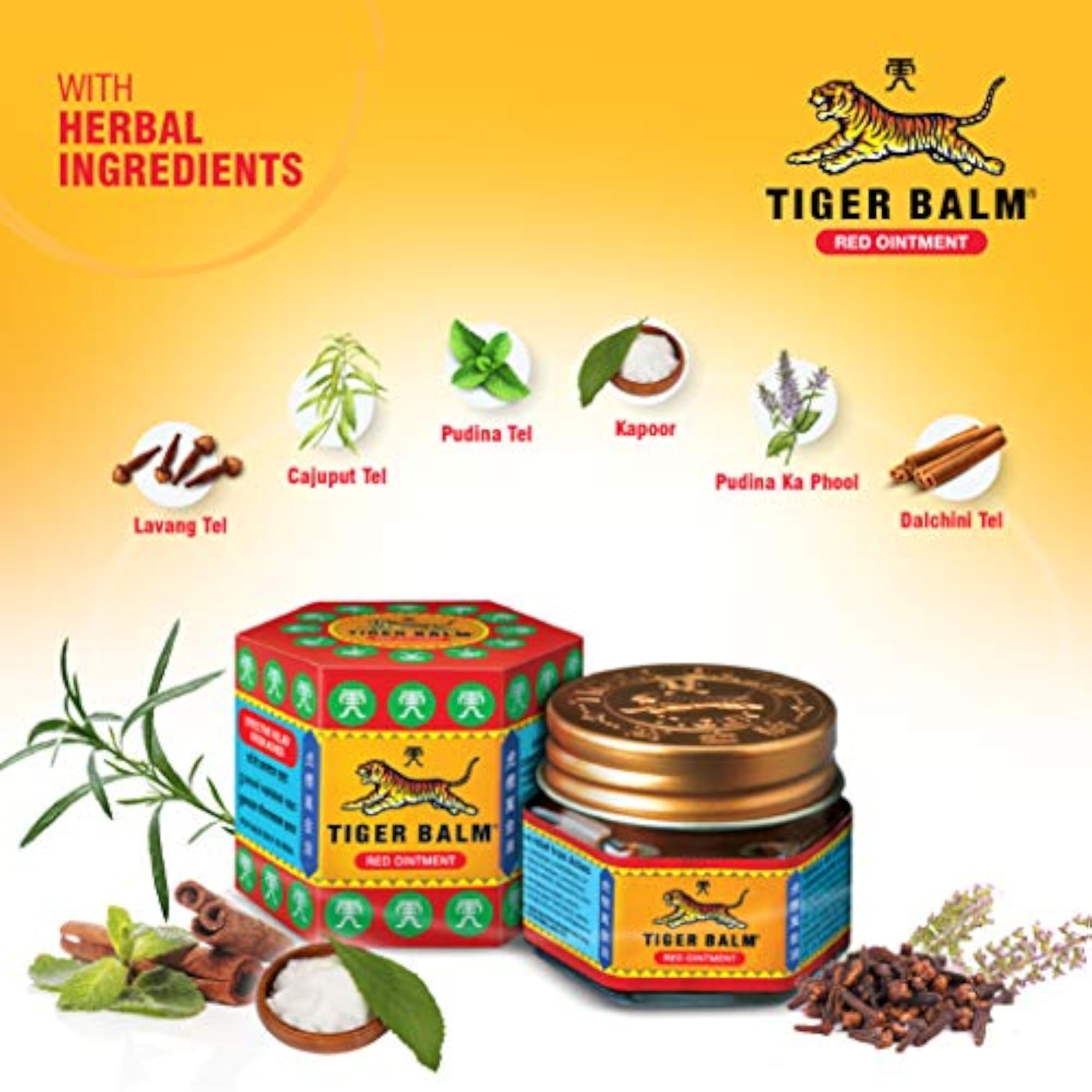 Tiger Balm Red Ointment - 9ml Pack of 6