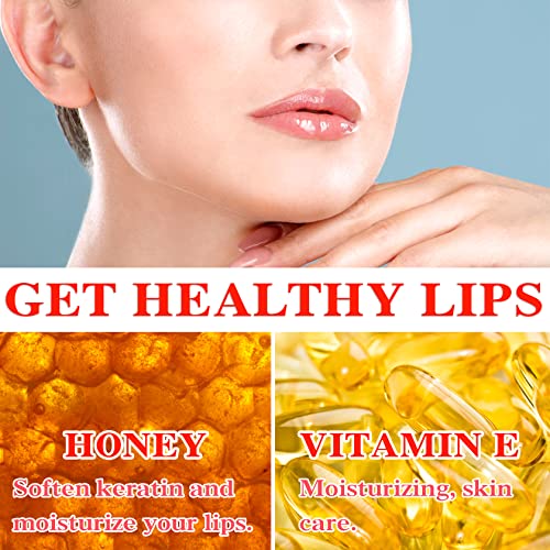 Bee Lip Balm Honey Pot,Bee Balm,Honey Lip Mask For Dry Lips,Hydrating & Prevention For Lip Care Lip Moisturzing Dry And Cracked Lip Scrubs Exfoliator #TOP2