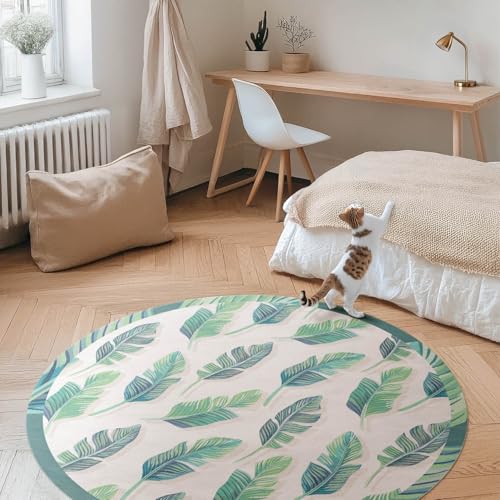 Tapis Vinyle Rond Résistant à la Rayure de Sol en PVC Durable - 3