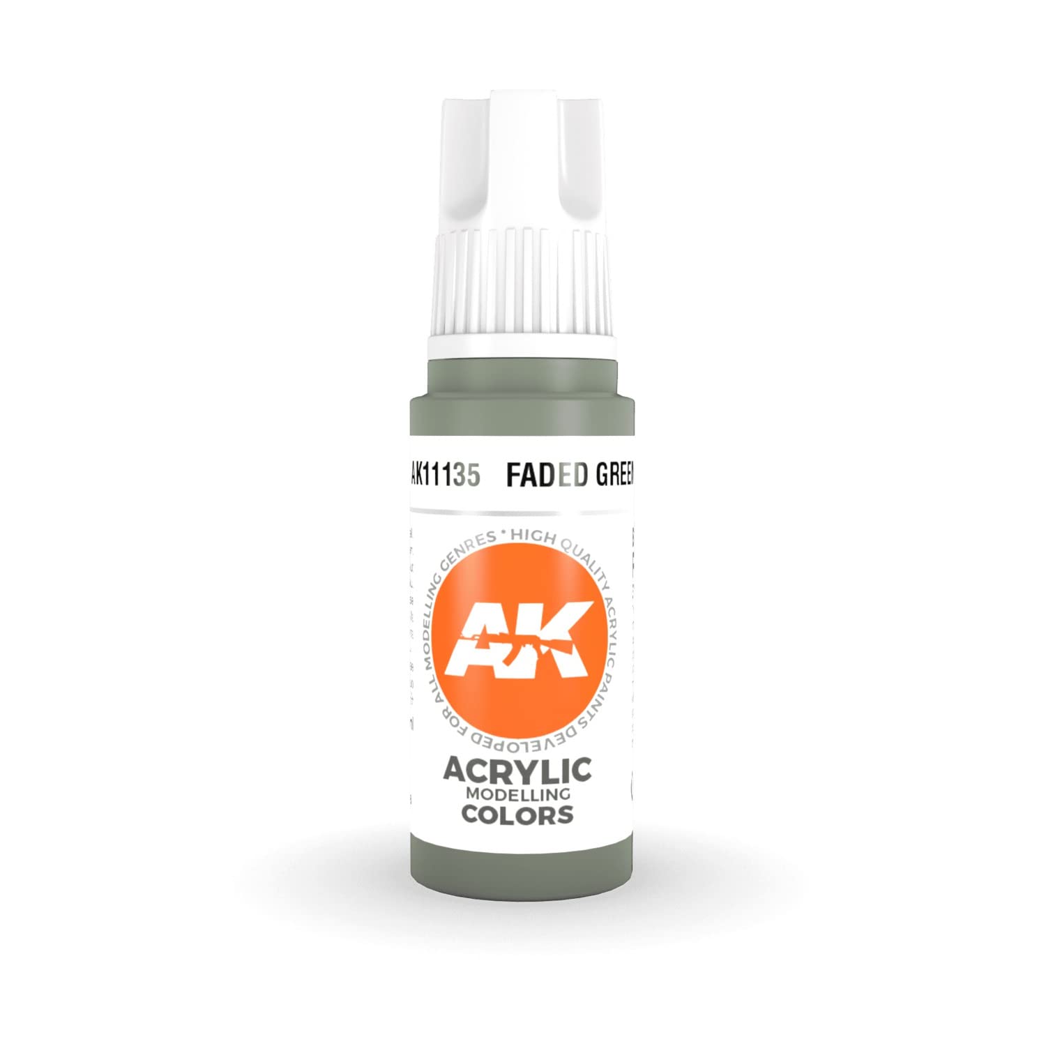 Faded Green - AK 3 Gen Colour - AK Interactive 18ml Acrylic Paint