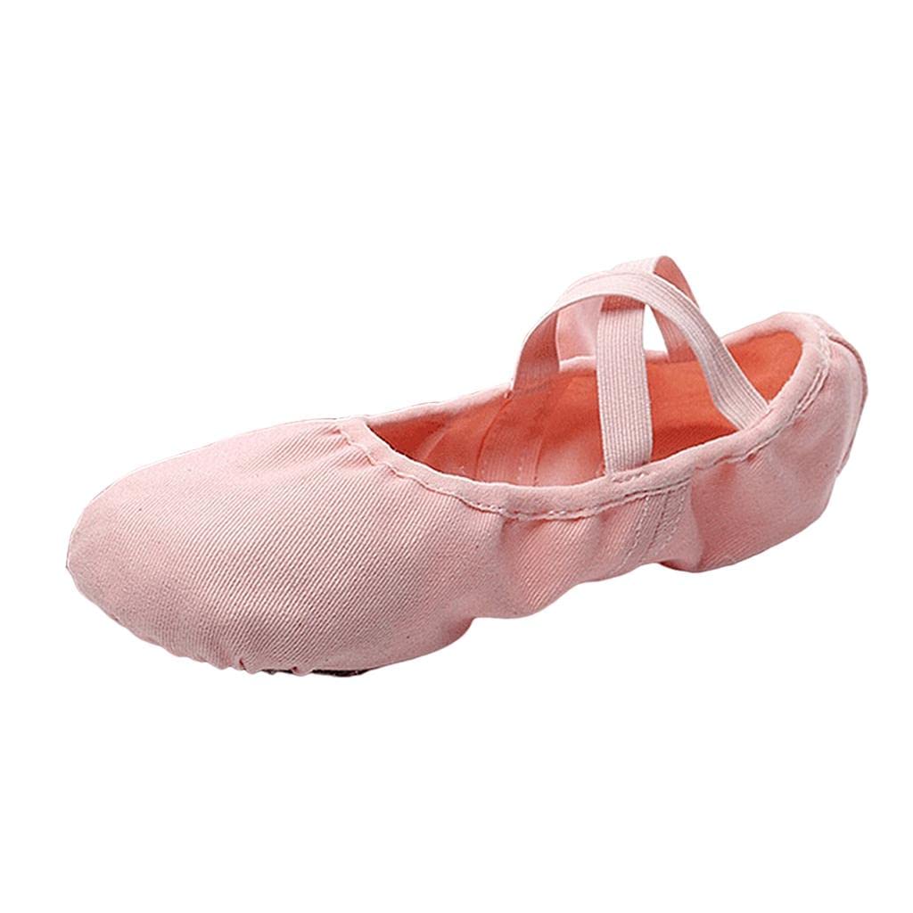 styleheaven Canvas Ballet Slipper Split-Sole Shoes Fitness Gymnastics Flats Pink_37 |Clothing, Shoes & Accessories | Dancewear | Dance Shoes | Ballet-picture-23