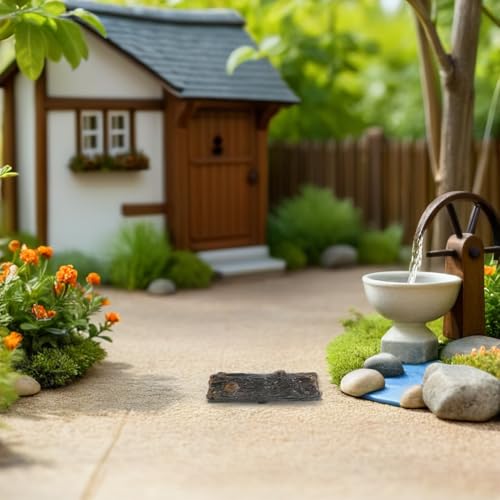 Jardin miniature d'exception : mini souches d'arbres aux détails de sculpture parfaits