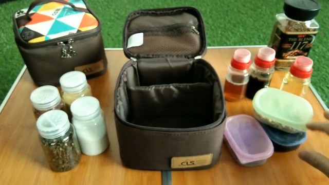 Lot De 6 Pots à Épices Portable Avec Sac - Sel, Poivre Et Condiments Pour Pique-Nique Et Camping
